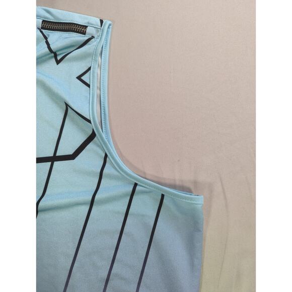 Jamie Sadock Golf Polo Shirt Womens XL Blue Purple Sleeveless Zip Up Ombre Top - Picture 5 of 11